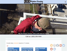 Tablet Screenshot of ghbwindowcleaning.com